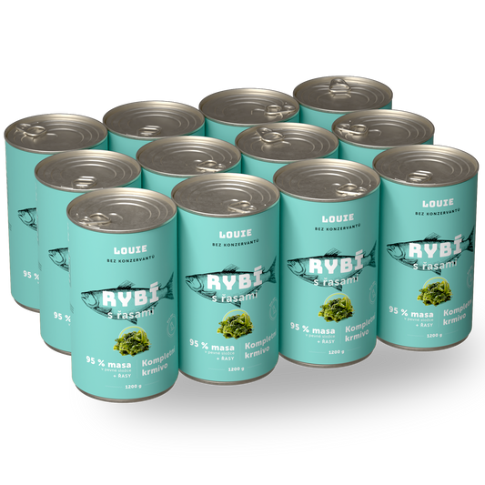 Výhodné balenie 12 ks - Ryba s riasami 1200g