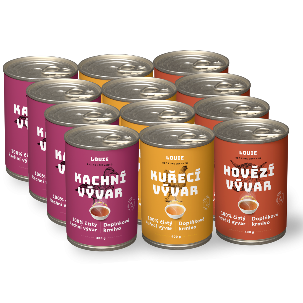 Výhodné balenie 12 ks - mix vývarov 400g