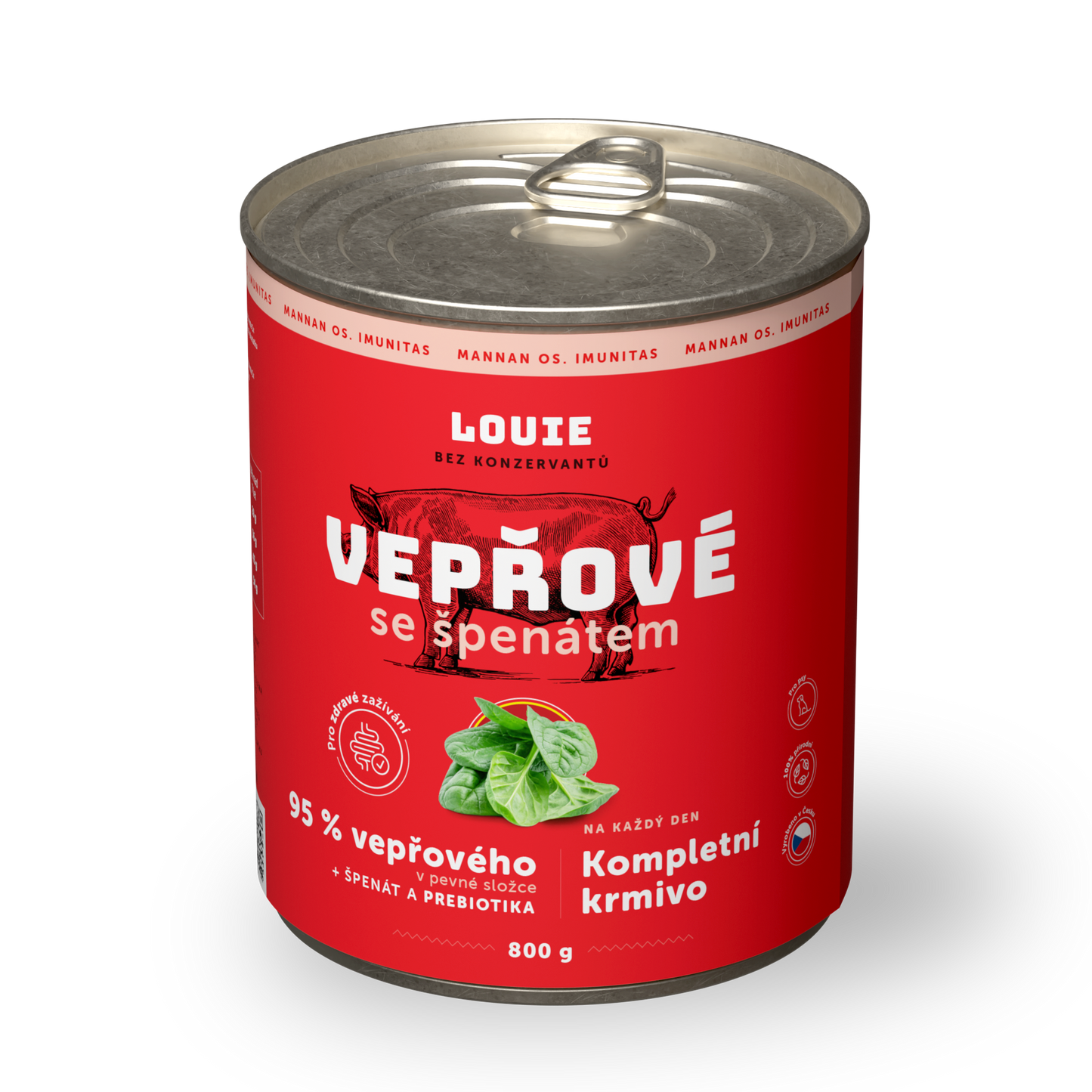 Bravčové ss špenátom a prebiotikami 800 g