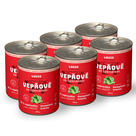 Bravčové so špenátom a prebiotikami | 6ks | 800g