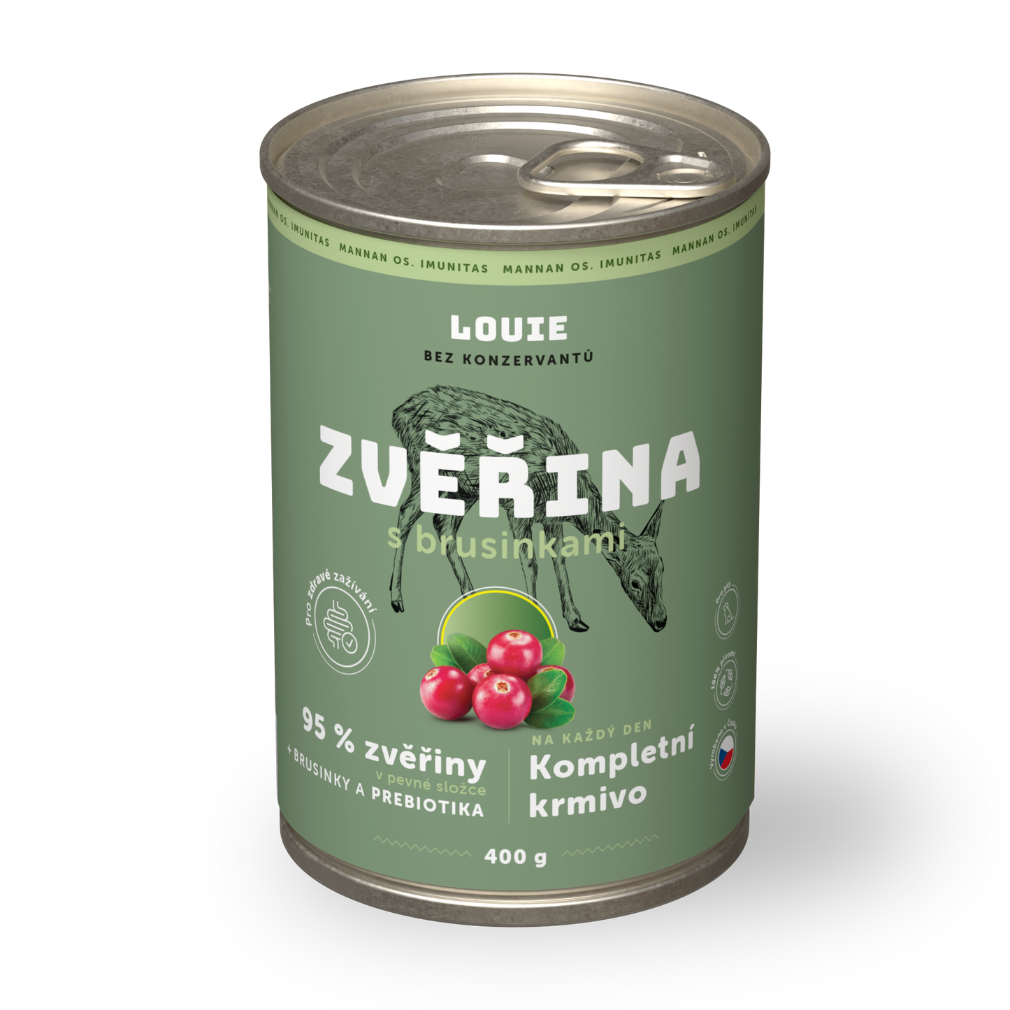 Zverina s brusnicami a prebiotikami 400g