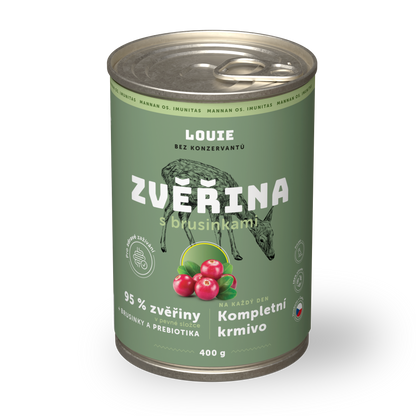 Zverina s brusnicami a prebiotikami 400g