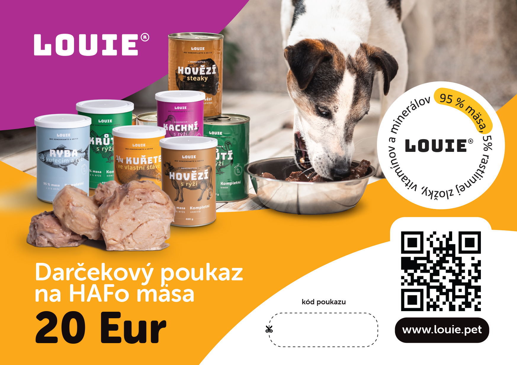 LOUIE Darčekový poukaz 20 EUR - digitálny