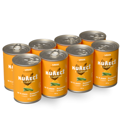 Výhodné balenie 8 ks - Kuracie s cuketou 400 g