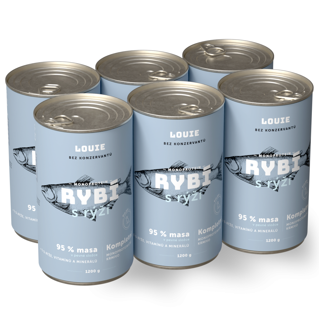 Výhodné balenie 6 ks - Rybie s ryžou 1200 g
